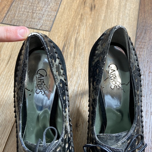 Carlos Santana Daring Platform Heels Size 6 - Picture 9 of 14